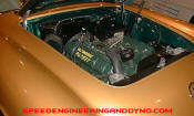Olds F-88 rarely seen engine shot, no blue flame six here, instead it has a Rocket V8