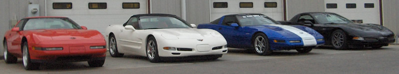 1992 C4 Corvette - Convertible white C5 - 1996 Grand Sport - C5 Z06 Corvette - FRC- LT1 - LS1 - LT4 - LS6