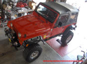 5" suspension lift and 3" body are perfect for this TJ